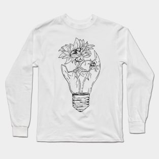 sunflower art Long Sleeve T-Shirt